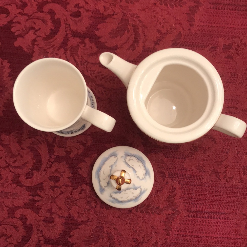 The Tower and Albert Bridges Single Teapot and Cup - Picture 9 of 12